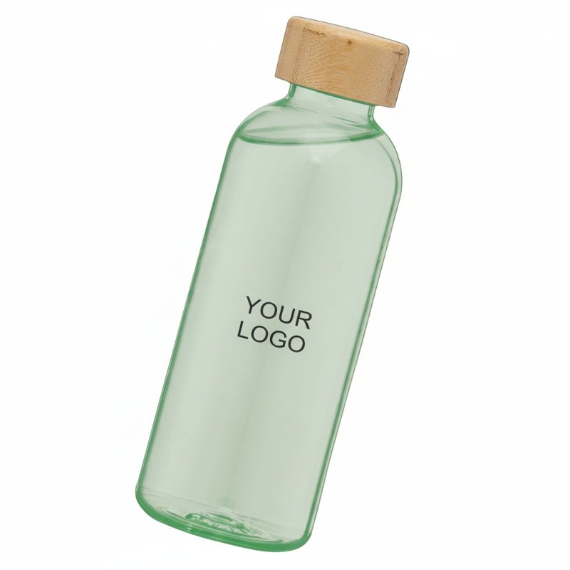 Bamboo-Lid Water Bottle with Digital Inkjet