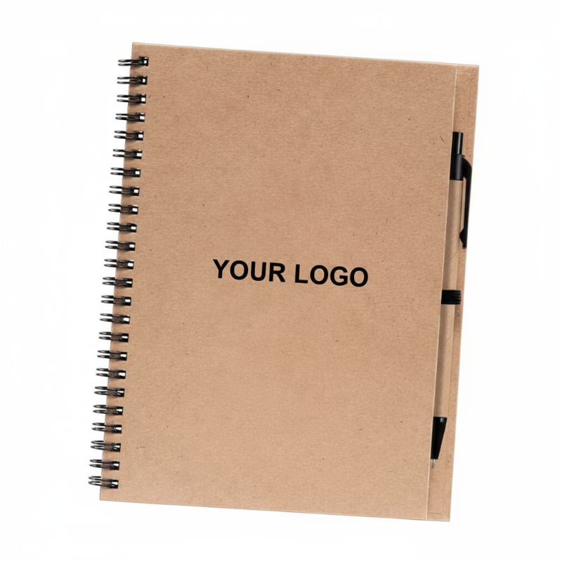 Recycled Journal & Kraft Pen Set