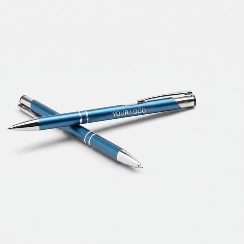 Metal Engraved Ballpoint Pen - Black Ink