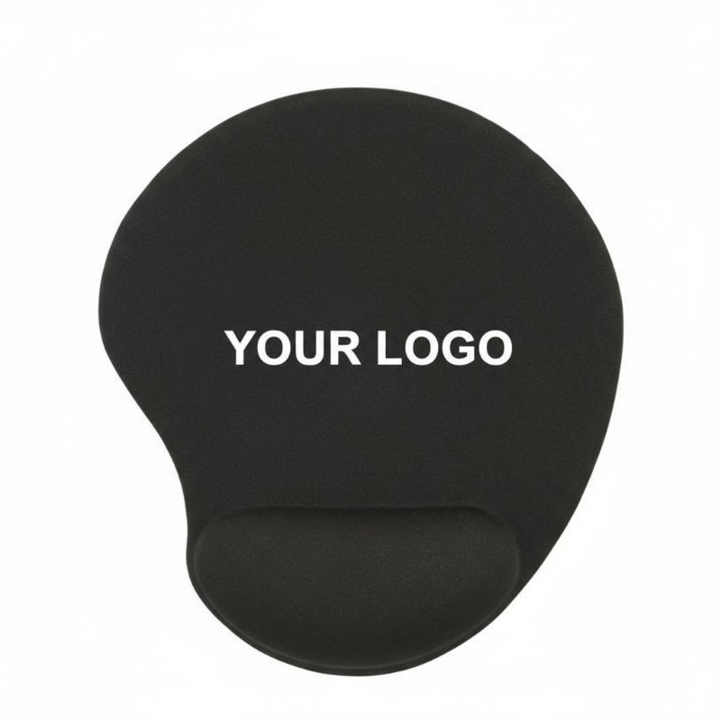 Solid Jersey Gel Mouse Pad With Wrist Rest