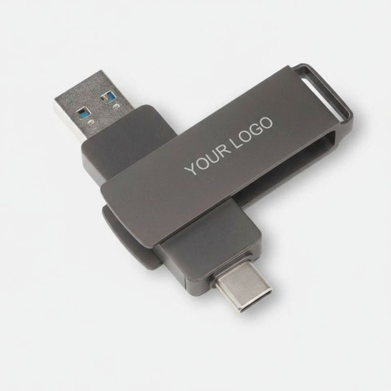 Swivel Dual-Port USB Stick