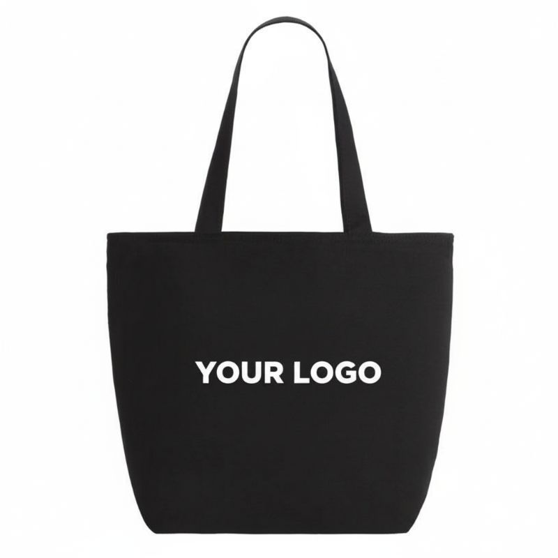 The Maine Zippered Cotton Tote Bag - 12.4″ H x 14.2″ W