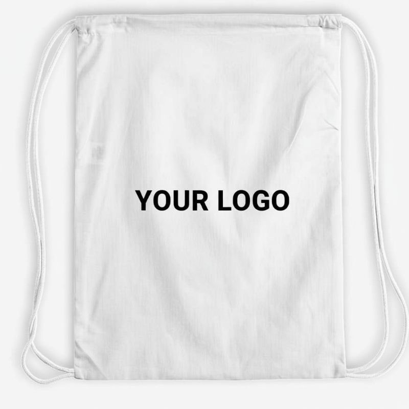 Natural Cotton Drawstring Backpack