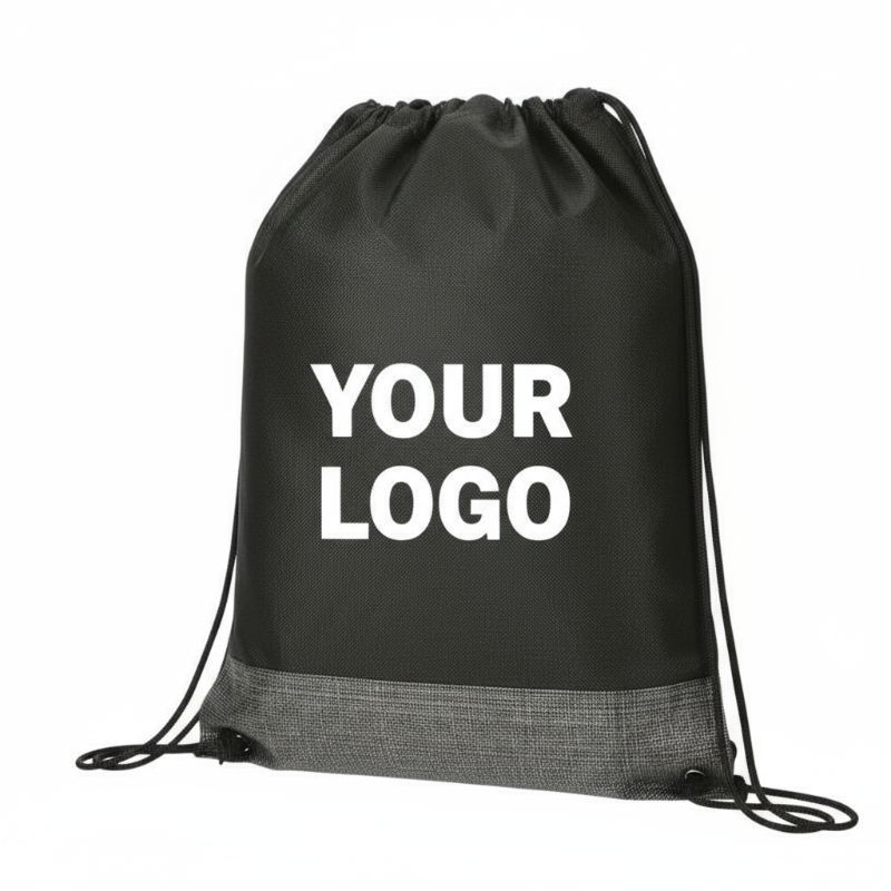 Crossweave Non-Woven Drawstring Bag