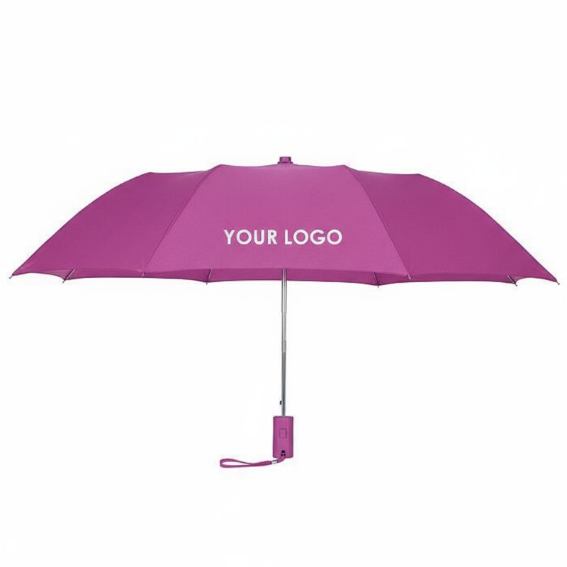 42″ Folding Umbrella with Auto Open - Solid - 42″ Arc - 24 hr
